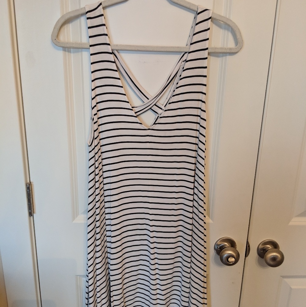 Striped Flowy Summer Dress